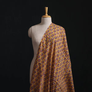 Beige - Sanganeri Hand Block Print Cotton Fabric 22