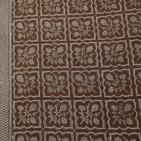 Brown - Bagh Hand Block Print Natural Dyed Cotton Fabric 10