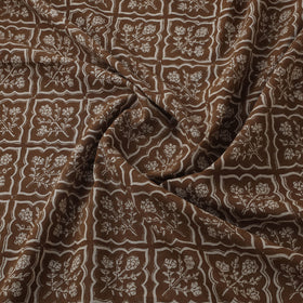 Brown - Bagh Hand Block Print Natural Dyed Cotton Fabric 10