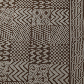 Brown - Bagh Hand Block Print Natural Dyed Cotton Fabric 11