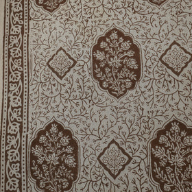 Beige - Bagh Hand Block Print Natural Dyed Cotton Fabric 13