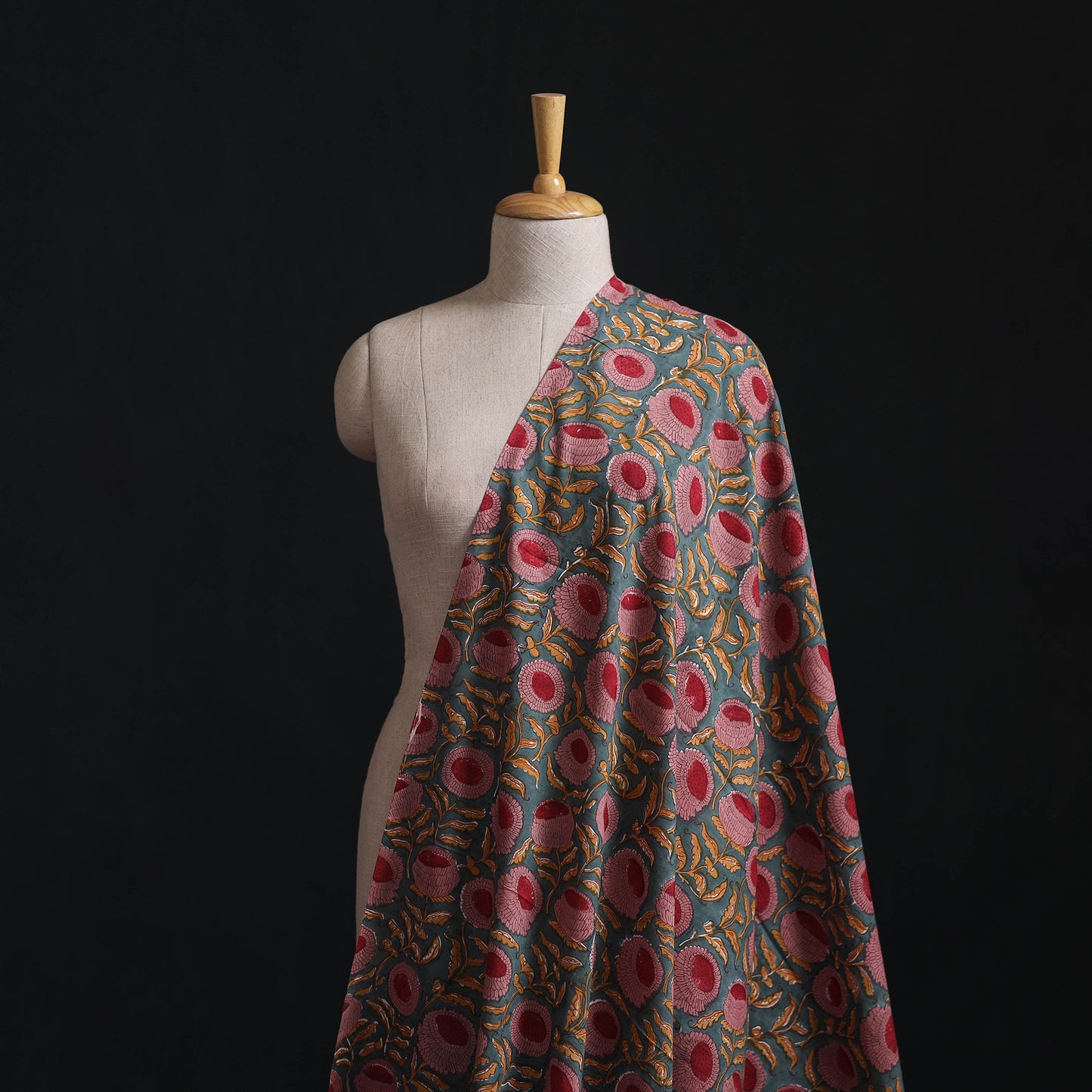 Sanganeri Hand Block Print Cotton Fabric 25