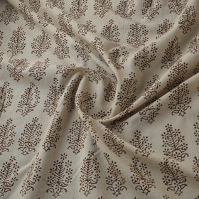 Beige - Bagh Hand Block Print Natural Dyed Cotton Fabric 14