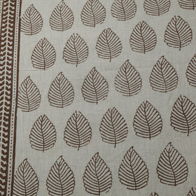 Beige - Bagh Hand Block Print Natural Dyed Cotton Fabric 12