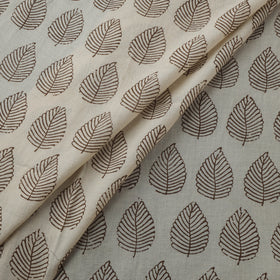 Beige - Bagh Hand Block Print Natural Dyed Cotton Fabric 12