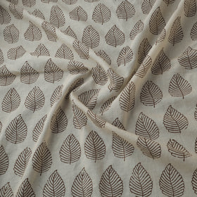 Beige - Bagh Hand Block Print Natural Dyed Cotton Fabric 12