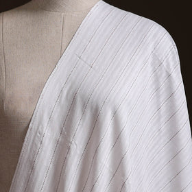 White - Prewashed Fine Cotton Handloom Plain Fabric 03