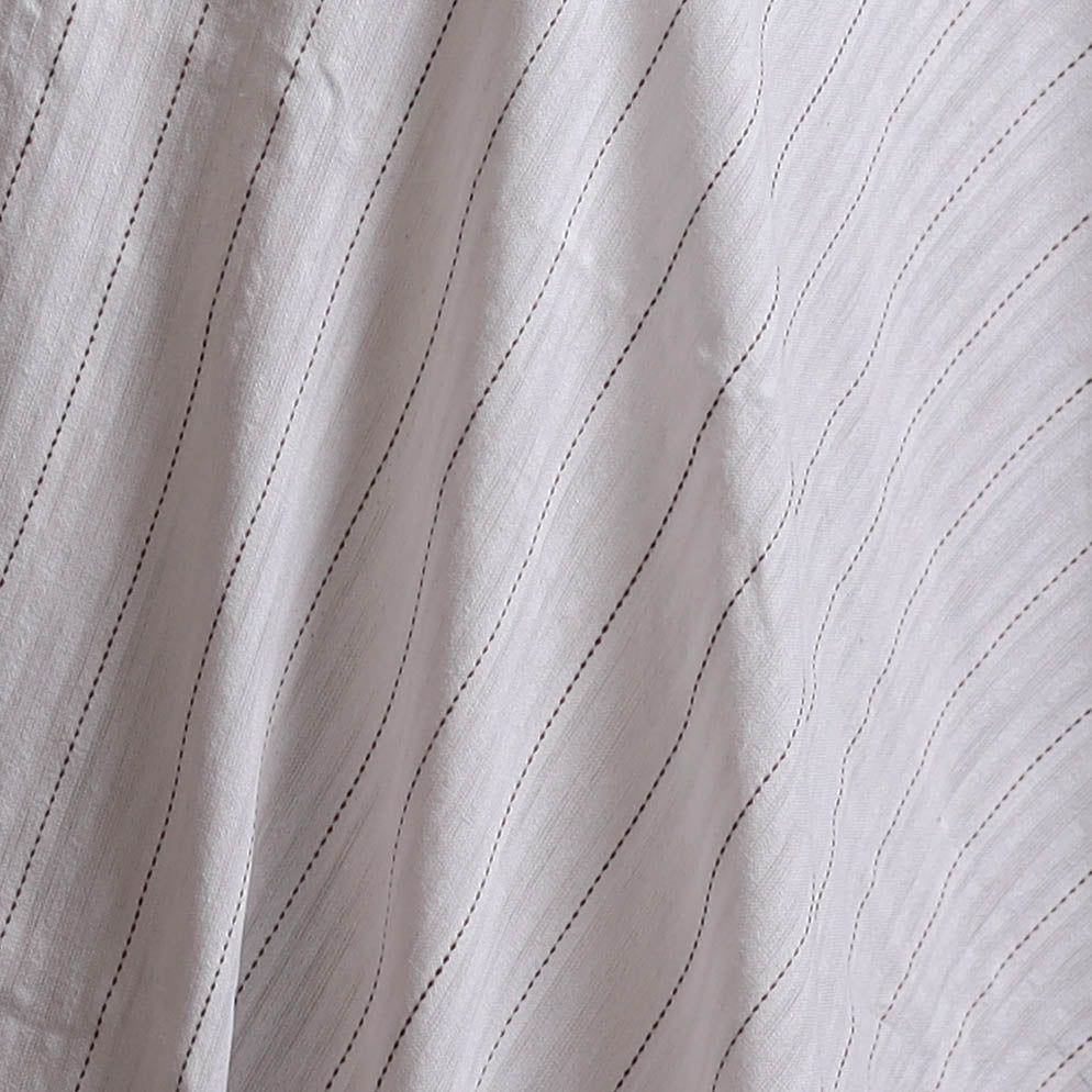 White - Prewashed Fine Cotton Handloom Plain Fabric 03