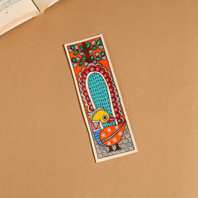 Madhubani handpainted bookmark 03 - handcrafted