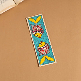 Madhubani handpainted bookmark 04 - handcrafted