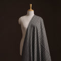 Grey - Prewashed Fine Cotton Handloom Plain Fabric 05