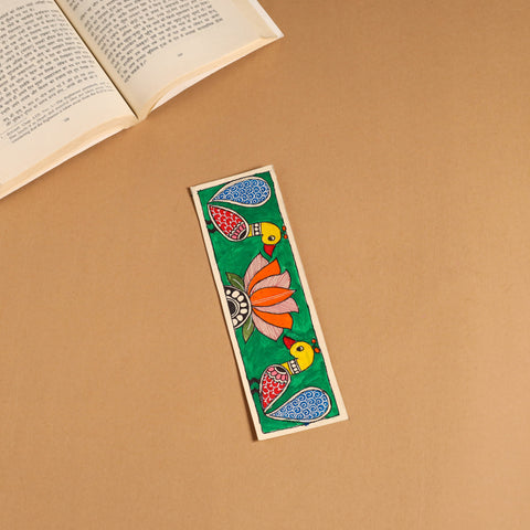 Madhubani handpainted bookmark 07 - handcrafted