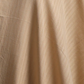 Beige - Prewashed Fine Cotton Handloom Plain Fabric 06