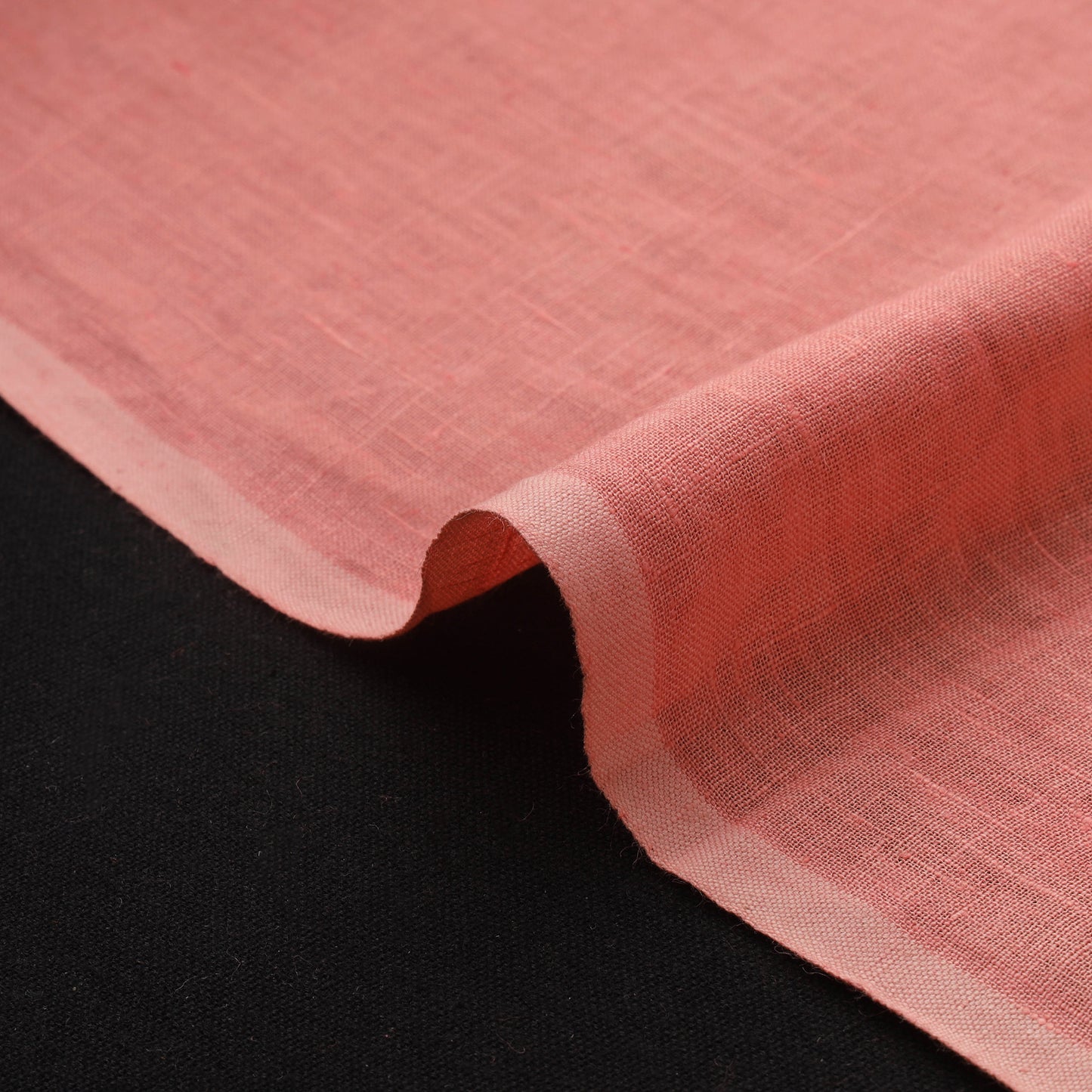 Pink - Handloom Pure Linen Bhagalpuri Fabric 04