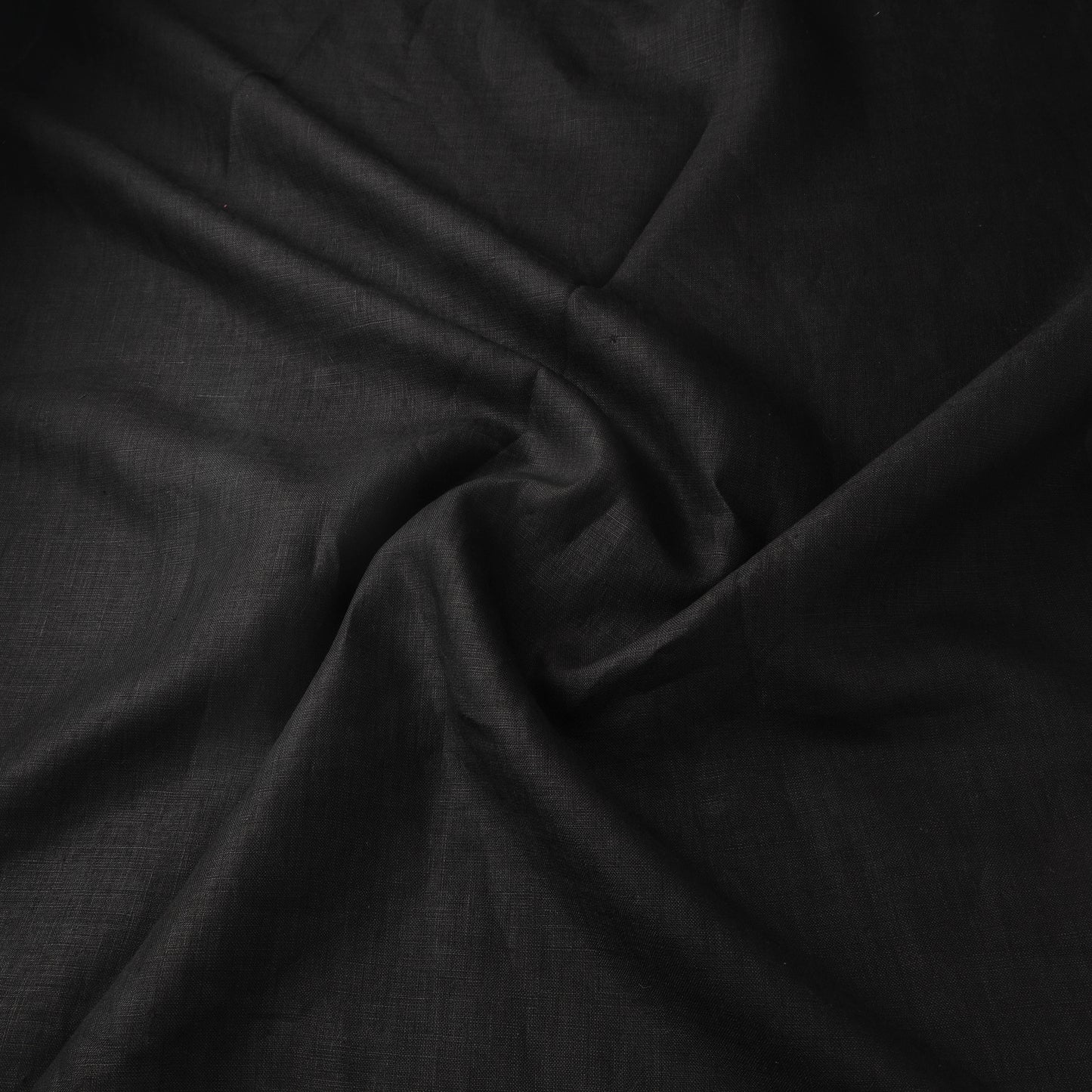 Black - Handloom Pure Linen Bhagalpuri Fabric 03