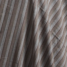 Grey - Prewashed Fine Cotton Handloom Plain Fabric 09