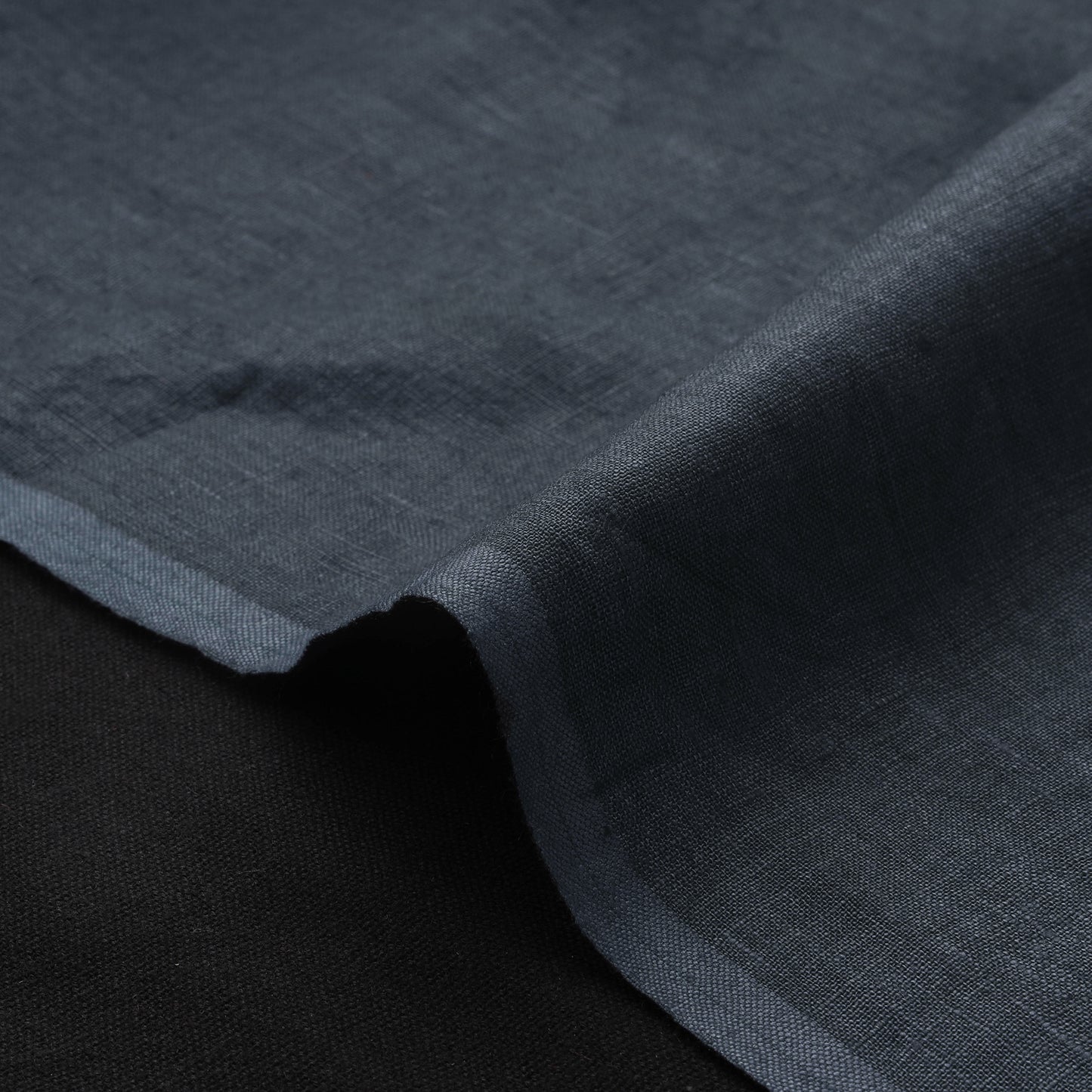 Grey - Handloom Pure Linen Bhagalpuri Fabric 01