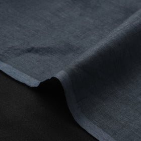 Grey - Handloom Pure Linen Bhagalpuri Fabric 01