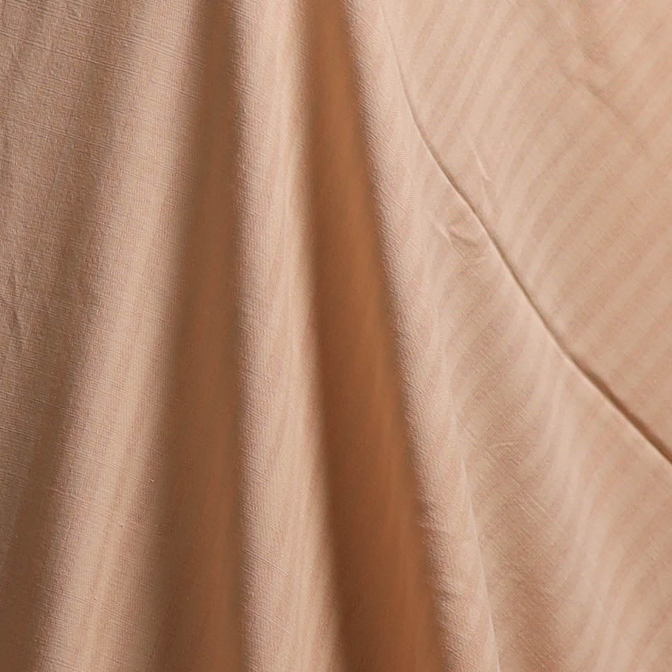 Beige - Prewashed Fine Cotton Handloom Plain Fabric 11