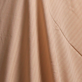 Beige - Prewashed Fine Cotton Handloom Plain Fabric 11