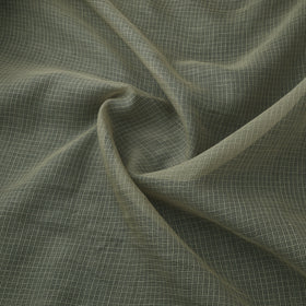 Green - Plain Kota Doria Cotton Fabric 03