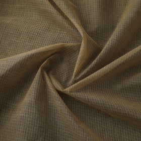Brown - Plain Kota Doria Cotton Fabric 04