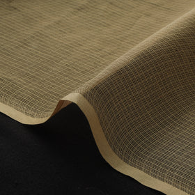 Brown - Plain Kota Doria Cotton Fabric 04