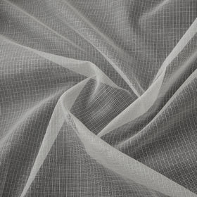 White - Plain Kota Doria Cotton Fabric 05