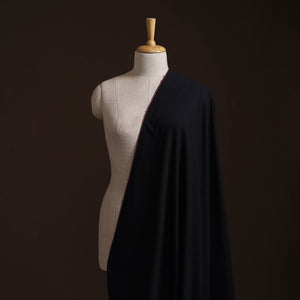 Black - Prewashed Fine Cotton Handloom Plain Fabric 17
