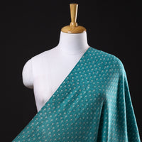 Green - Pure Wool Handloom Special Akola Hand Block Printed Fabric