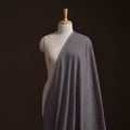 Grey - Prewashed Fine Cotton Handloom Plain Fabric 19