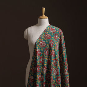 Green - Kalamkari Printed Cotton Fabric 50