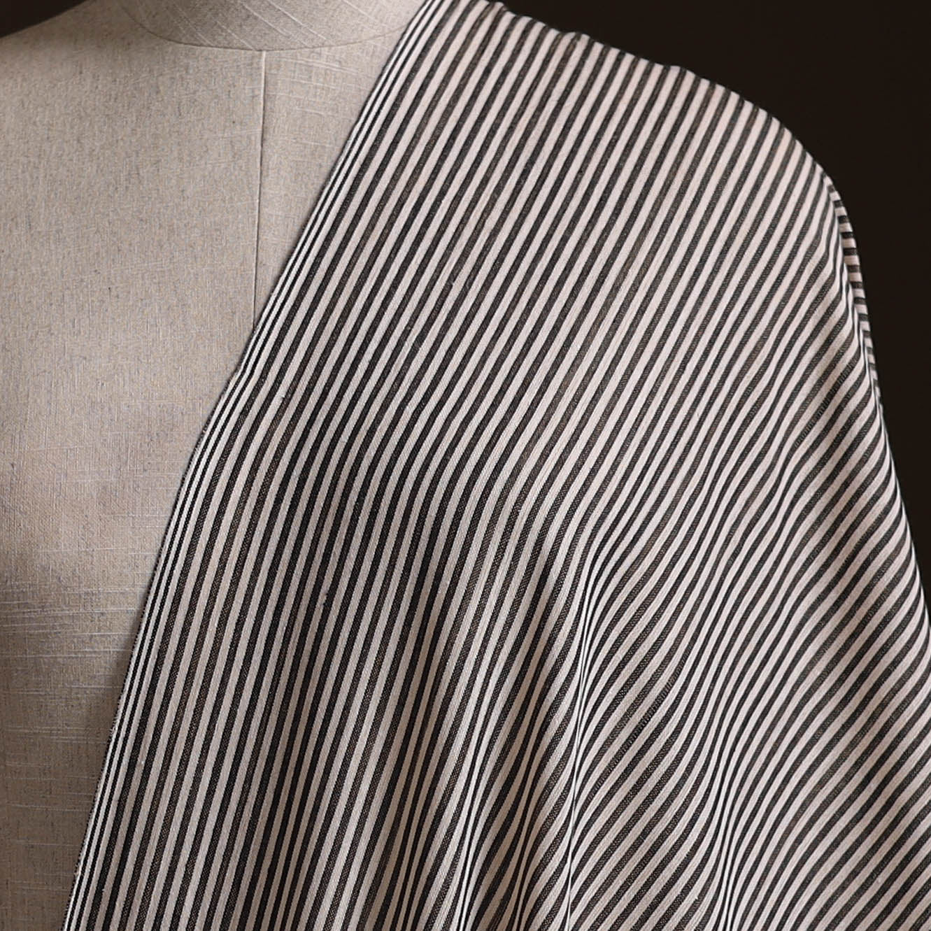 Brown - Prewashed Fine Cotton Handloom Plain Fabric 20