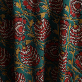 Green - Kalamkari Printed Cotton Fabric 50