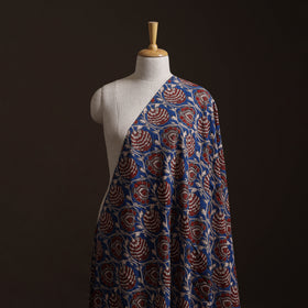 Blue - Kalamkari Printed Cotton Fabric 49