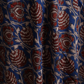 Blue - Kalamkari Printed Cotton Fabric 49