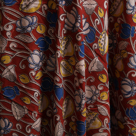 Red - Kalamkari Printed Cotton Fabric 48