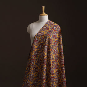 Yellow - Kalamkari Printed Cotton Fabric 47