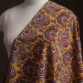 Yellow - Kalamkari Printed Cotton Fabric 47