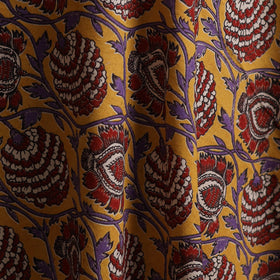 Yellow - Kalamkari Printed Cotton Fabric 47