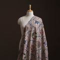 Beige - Kalamkari Printed Cotton Fabric 44