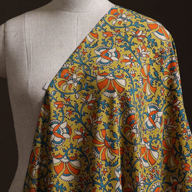 Yellow - Kalamkari Printed Cotton Fabric 42