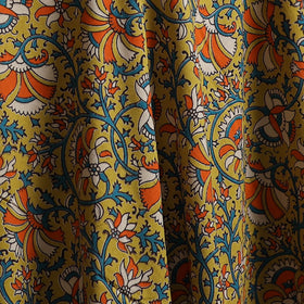 Yellow - Kalamkari Printed Cotton Fabric 42