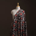 Black - Kalamkari Printed Cotton Fabric 40