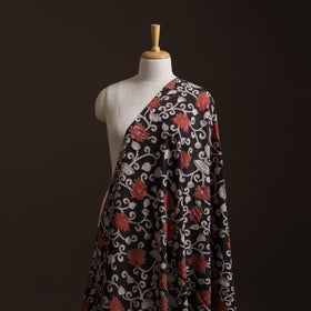 Black - Kalamkari Printed Cotton Fabric 40