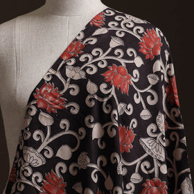 Black - Kalamkari Printed Cotton Fabric 40