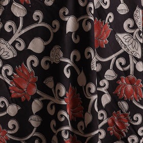 Black - Kalamkari Printed Cotton Fabric 40