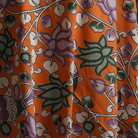 Orange - Kalamkari Printed Cotton Fabric 39