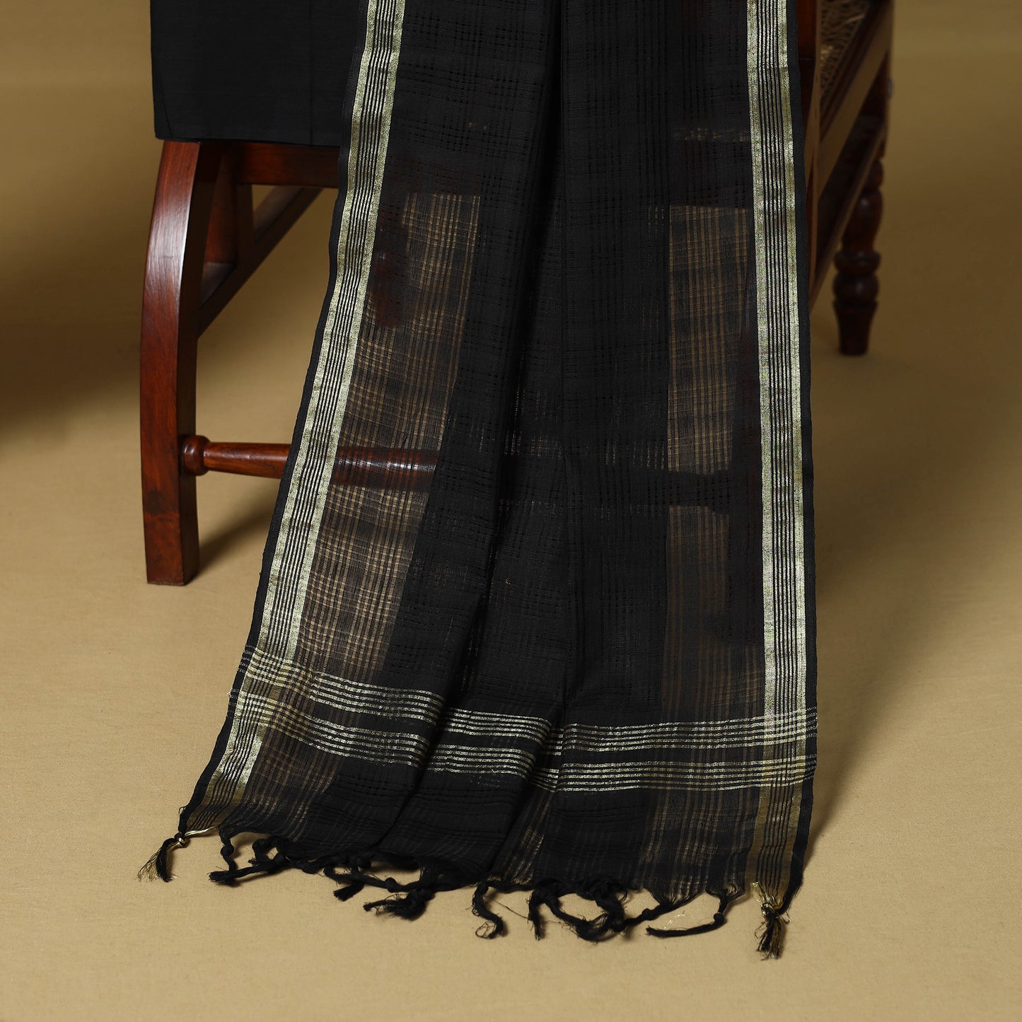 Green - 3pc karnataka weave cotton unstitched khun dress