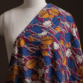 Purple - Kalamkari Printed Cotton Fabric 38